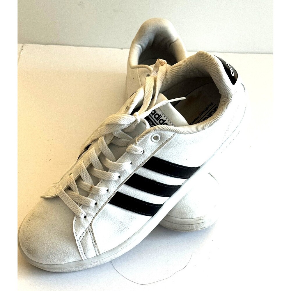 Adidas Grand Court Footwear White with Black Striped on side, Womens size 10.